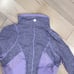 Lululemon reflective ruffle trim soft stretch zip jacket