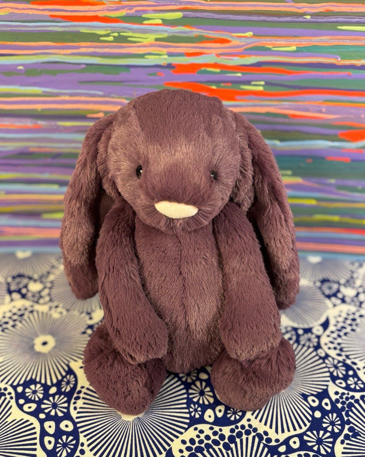 NWT Jellycat BASHFUL PLUM BUNNY MEDIUM! Retired! Fast Shipping!!!