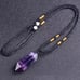 Amethyst Pendant Necklace-Natural Gemstone Healing Balancing Meditation Necklace