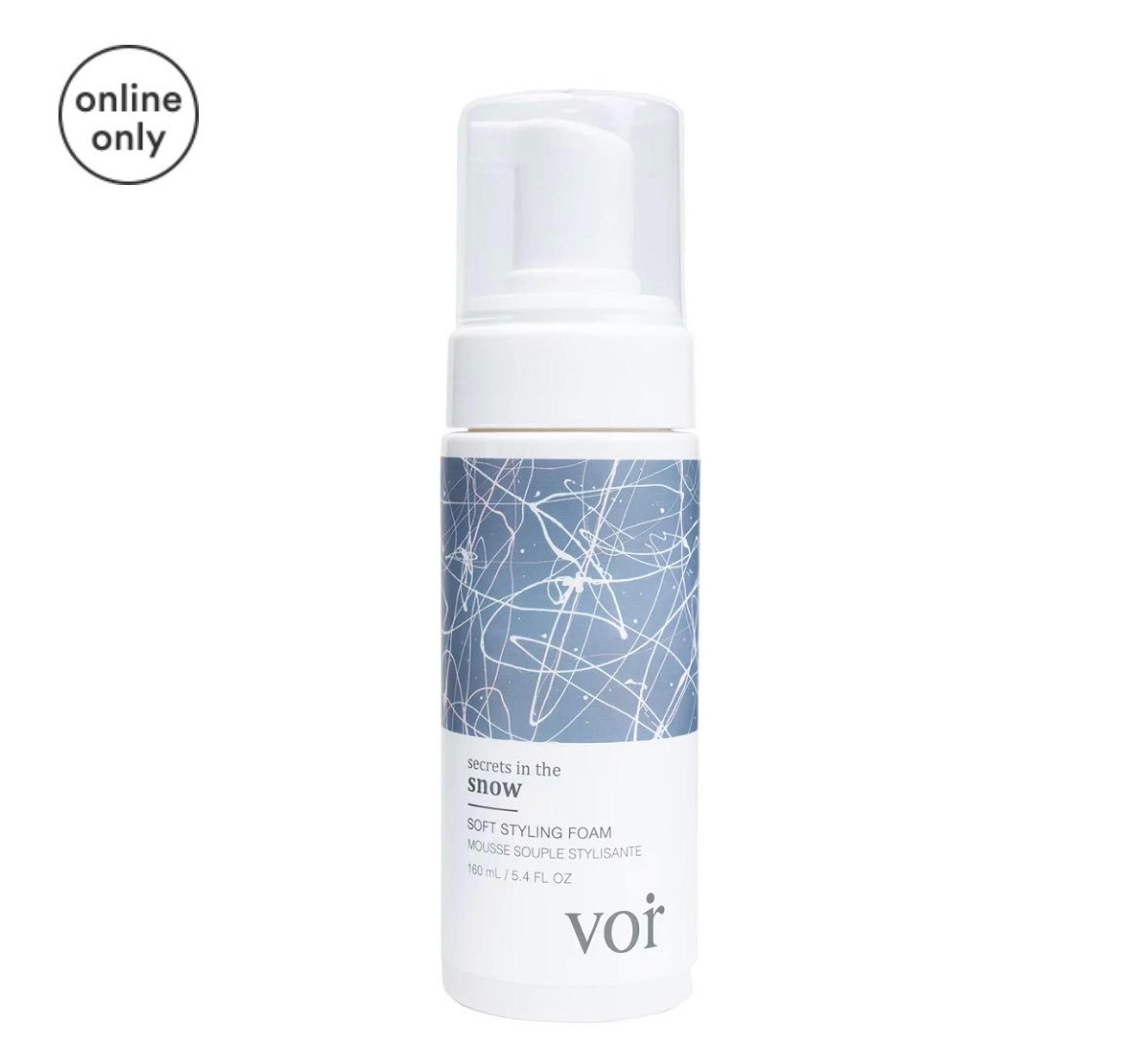 ❌❌SOLD❌❌Voir Secrets in the Snow: Soft Styling Foam - Non-Aerosol Size 5.4 oz|