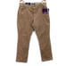CHAPS Corduroy Pants Womens Brown Mid Rise Comfort Elastic Straight Leg Size 16
