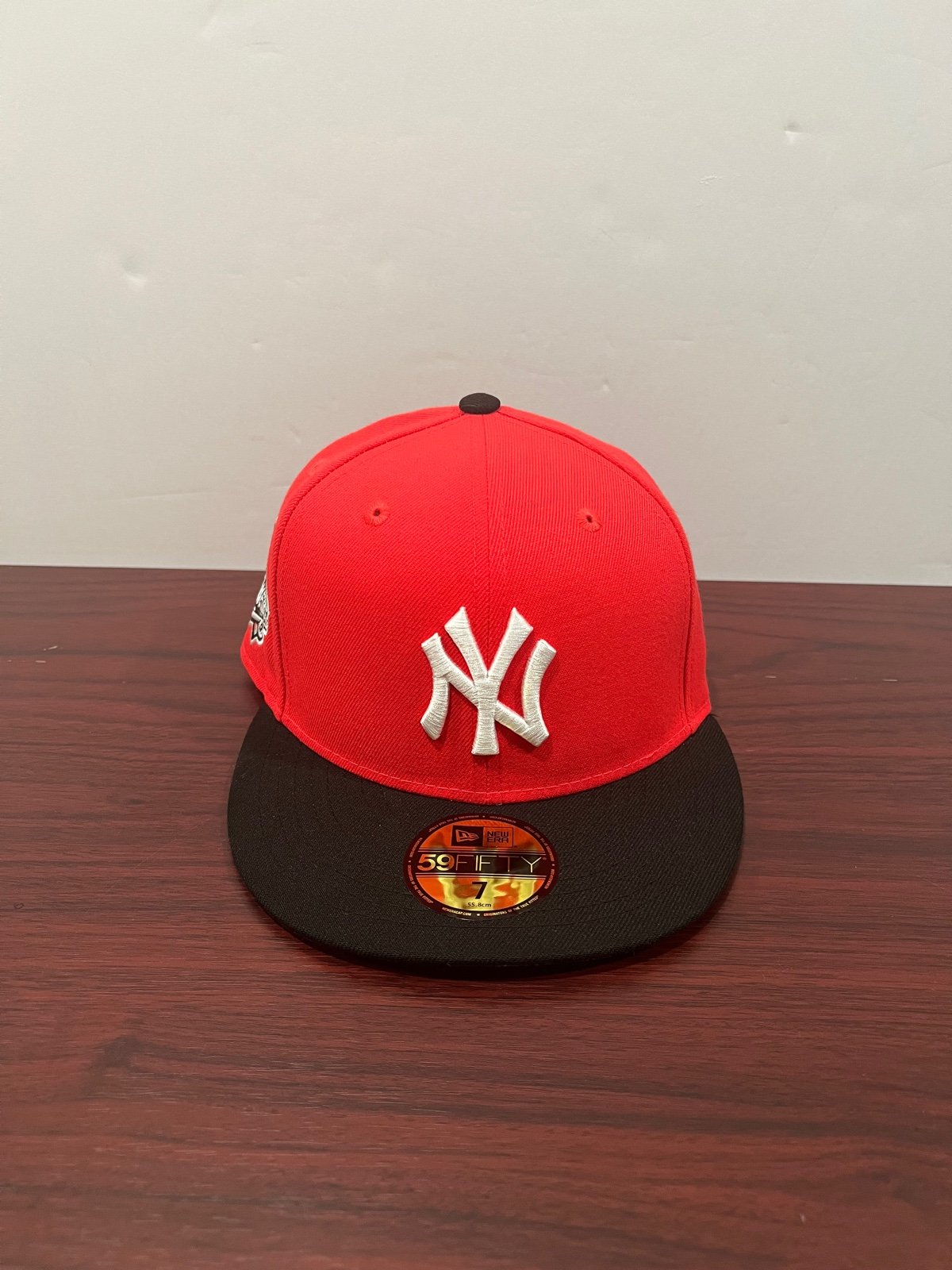New Era, Fitted Hat, New York Yankees, 1999 World Series, Pink & Black, Size 7