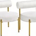 Chair Cozy Sherpa Barrel Chair Gold Legs for Living Room