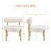 Chair Cozy Sherpa Barrel Chair Gold Legs for Living Room
