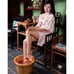 Foot Spa Foot Bath Foot Soak Tub - HSTFR Solid Wood Foot Care Bucket with Foot