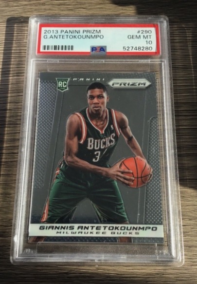 2013 Panini Prizm Giannis Antetokounmpo Gem Mint PSA 10 Rooki Card!