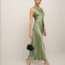 Reformation Casette silk dress- Grey