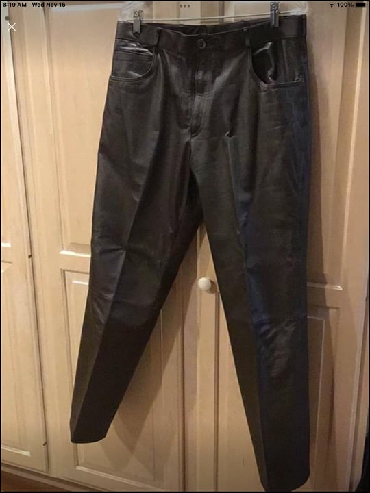 mens leather pants
