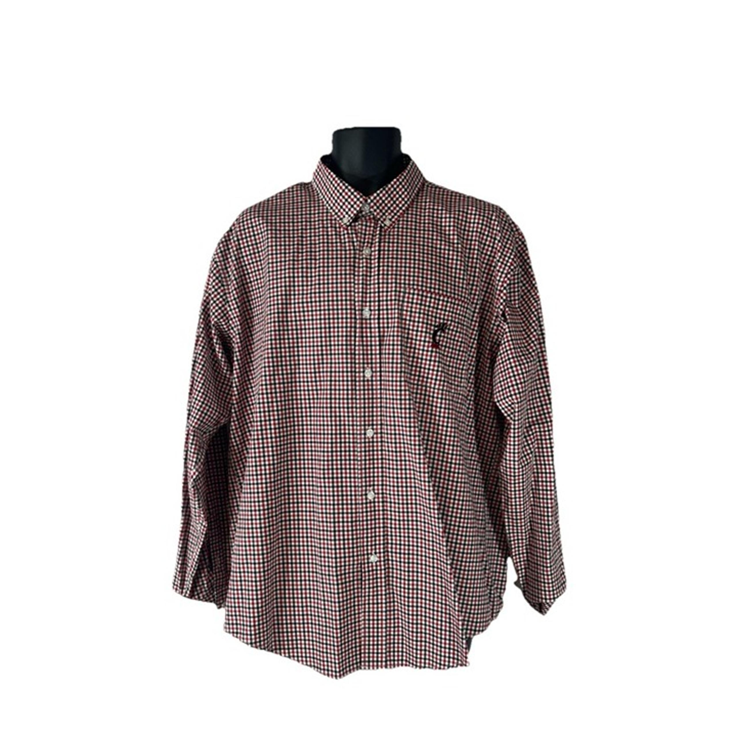 Bearcats red Blk Shirt Mens XL Campus Specialties Button Down Plaid Long Sleeve