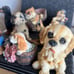 Vintage lot of resin miniature dogs