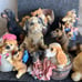 Vintage lot of resin miniature dogs
