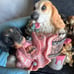 Vintage lot of resin miniature dogs