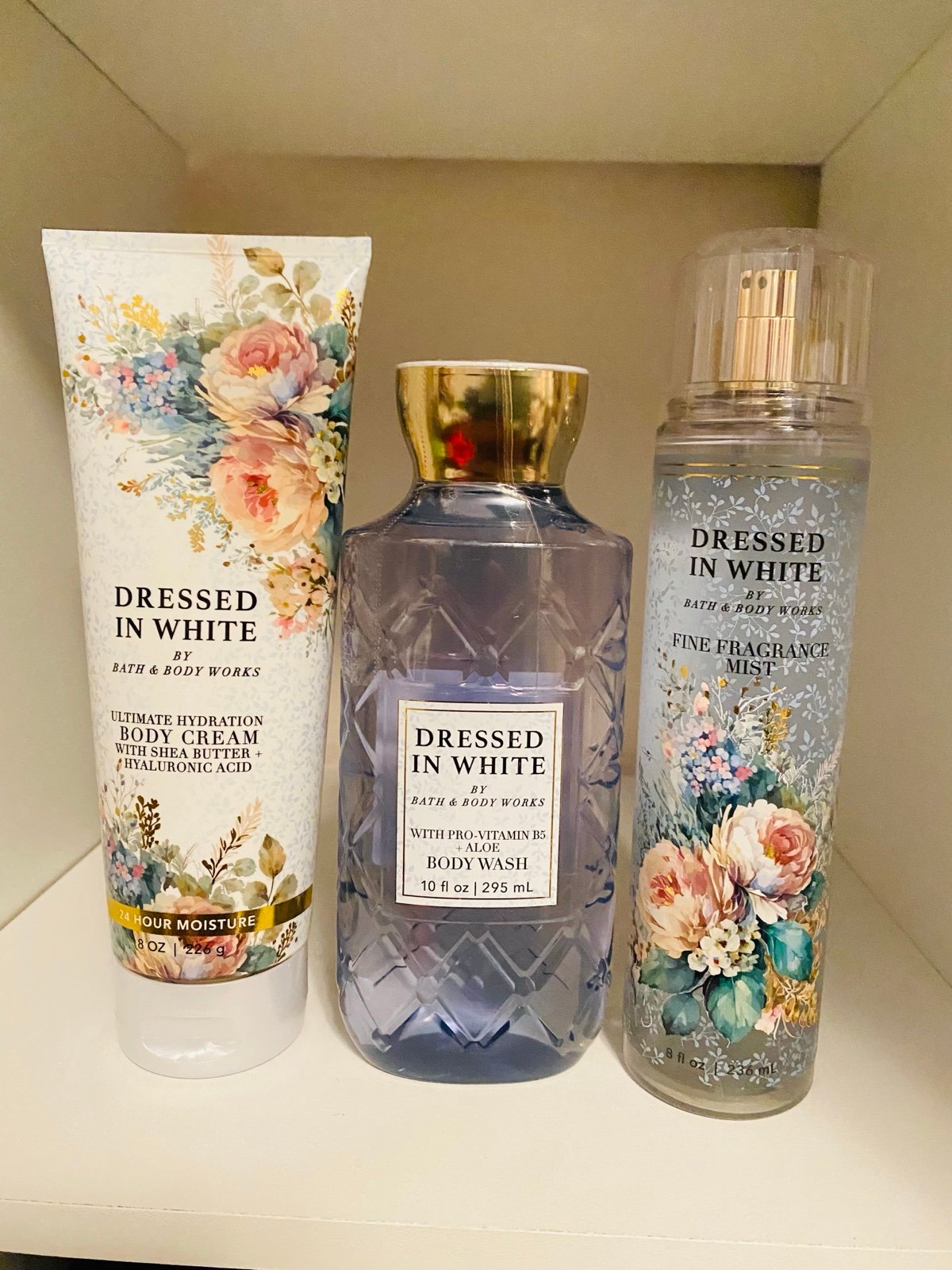 Bath & Body Works Dressed in White set