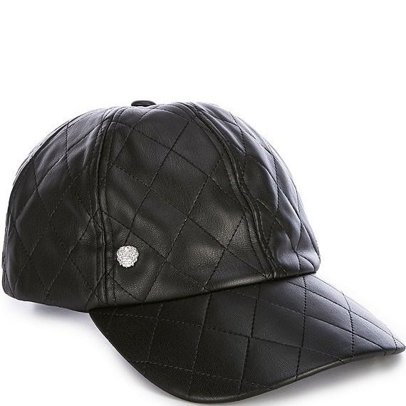 Vince Camuto Quilted Baseball Cap, One Size, Black