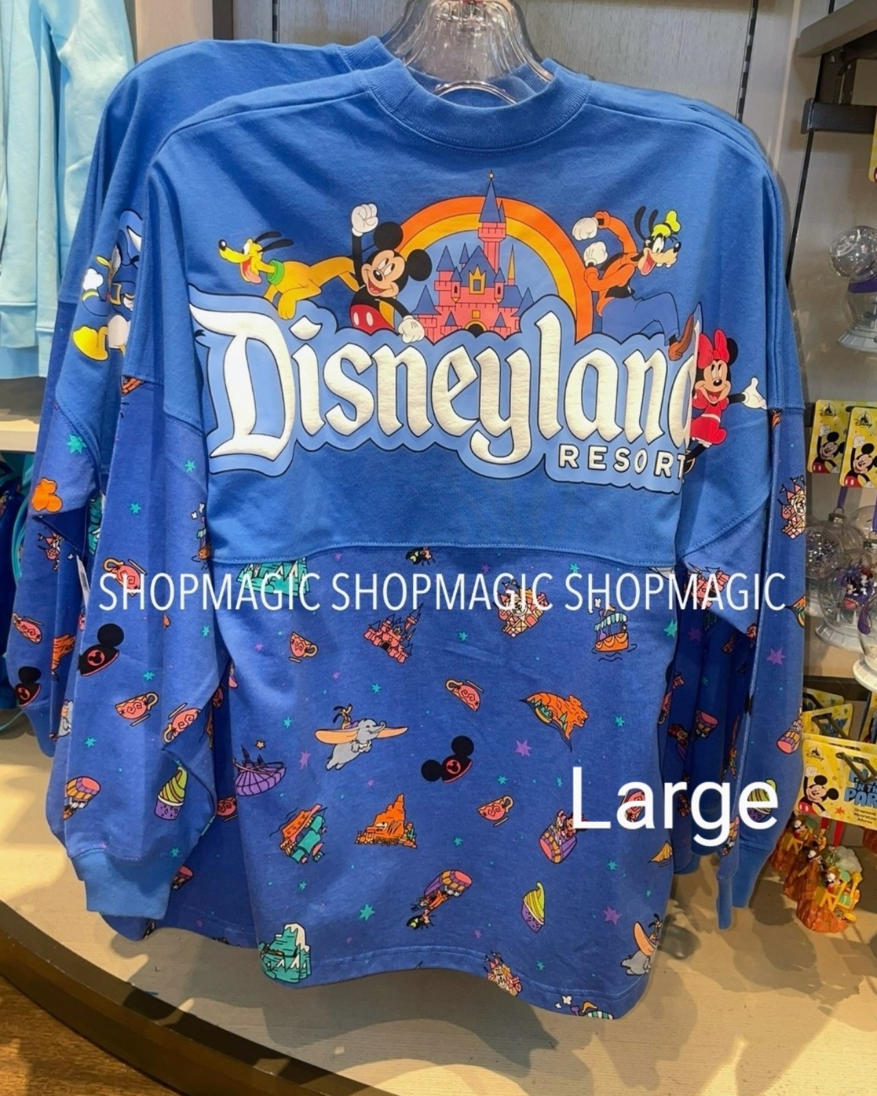 New Disney Parks Disneyland Blue Play In The Park Spirit Jersey Mickey & Friends