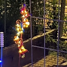 2 Pack Butterfly Solar Stake Lights, Waterproof, for Outdoor Decoration.
