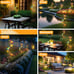 2 Pack Butterfly Solar Stake Lights, Waterproof, for Outdoor Decoration.