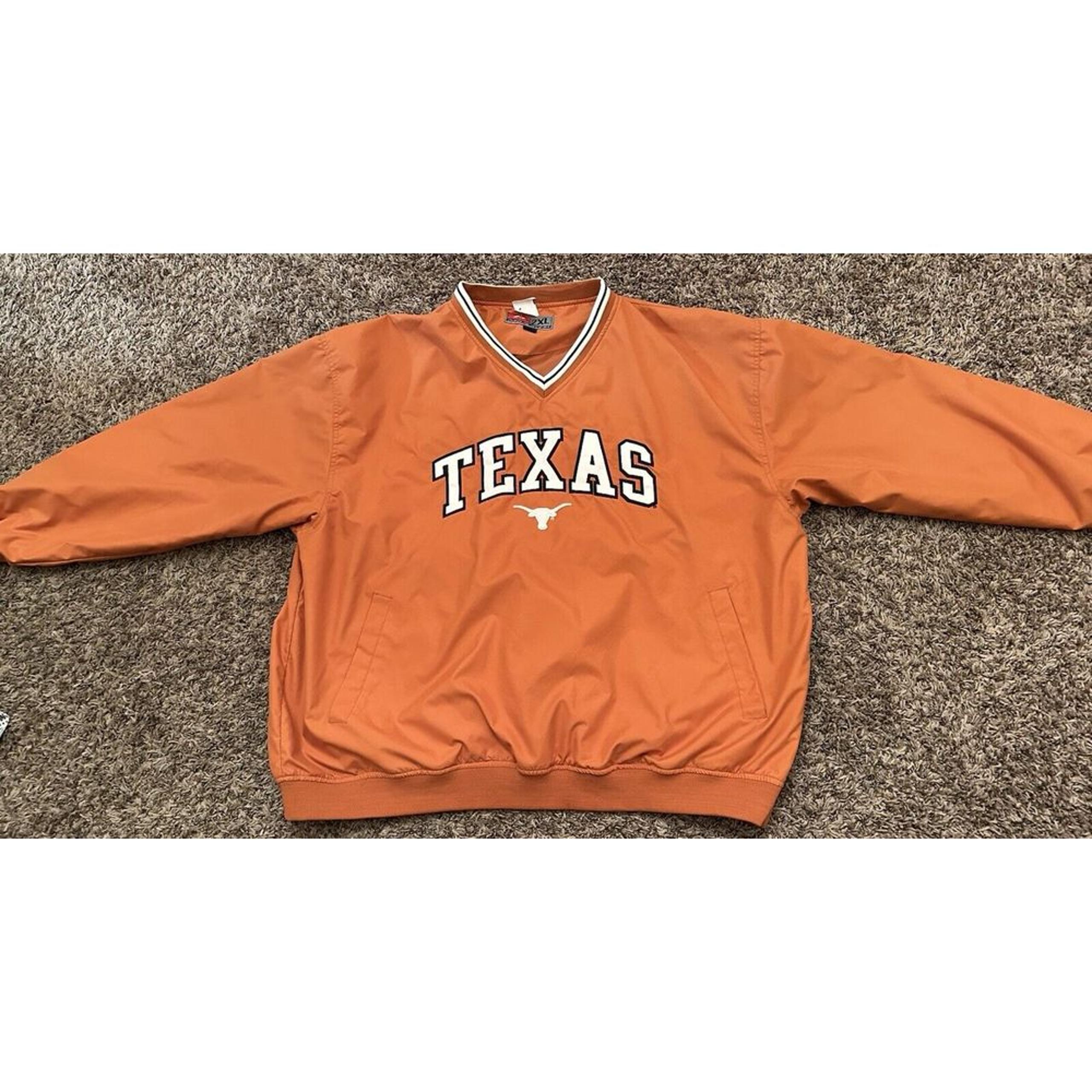 Vintage 90's Texas Embroidered Pro Player Windbreaker Mens Size 2XL