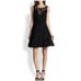 Alice + Olivia Black Natalia Velvet Lace Mini Dress
