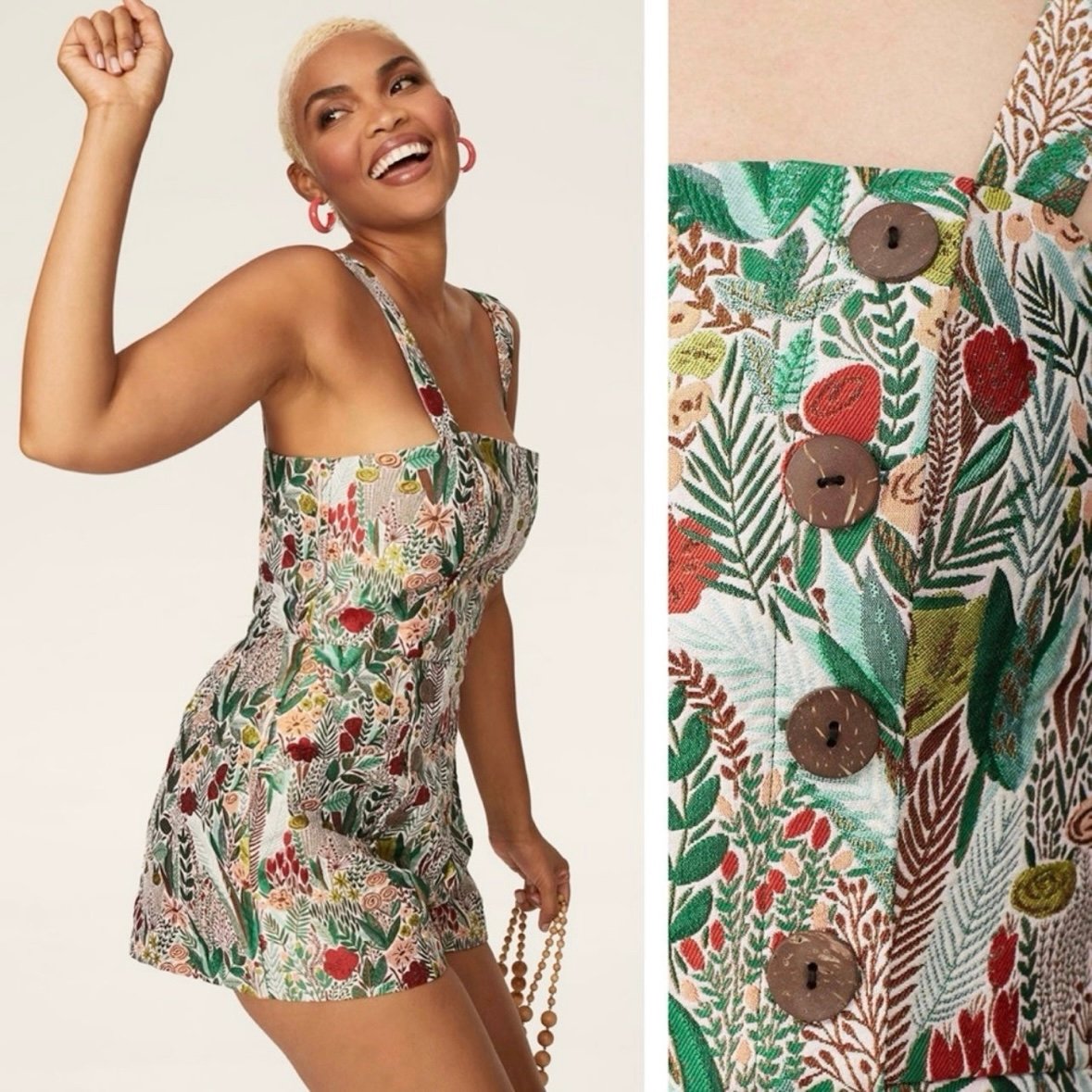 Anthropologie Hutch Marcy Romper Size 4 Floral
