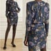 Veronica Beard Peppa Floral Metallic Silk Blouson Dress 8 Cocktail Holiday NYE