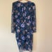 Veronica Beard Peppa Floral Metallic Silk Blouson Dress 8 Cocktail Holiday NYE