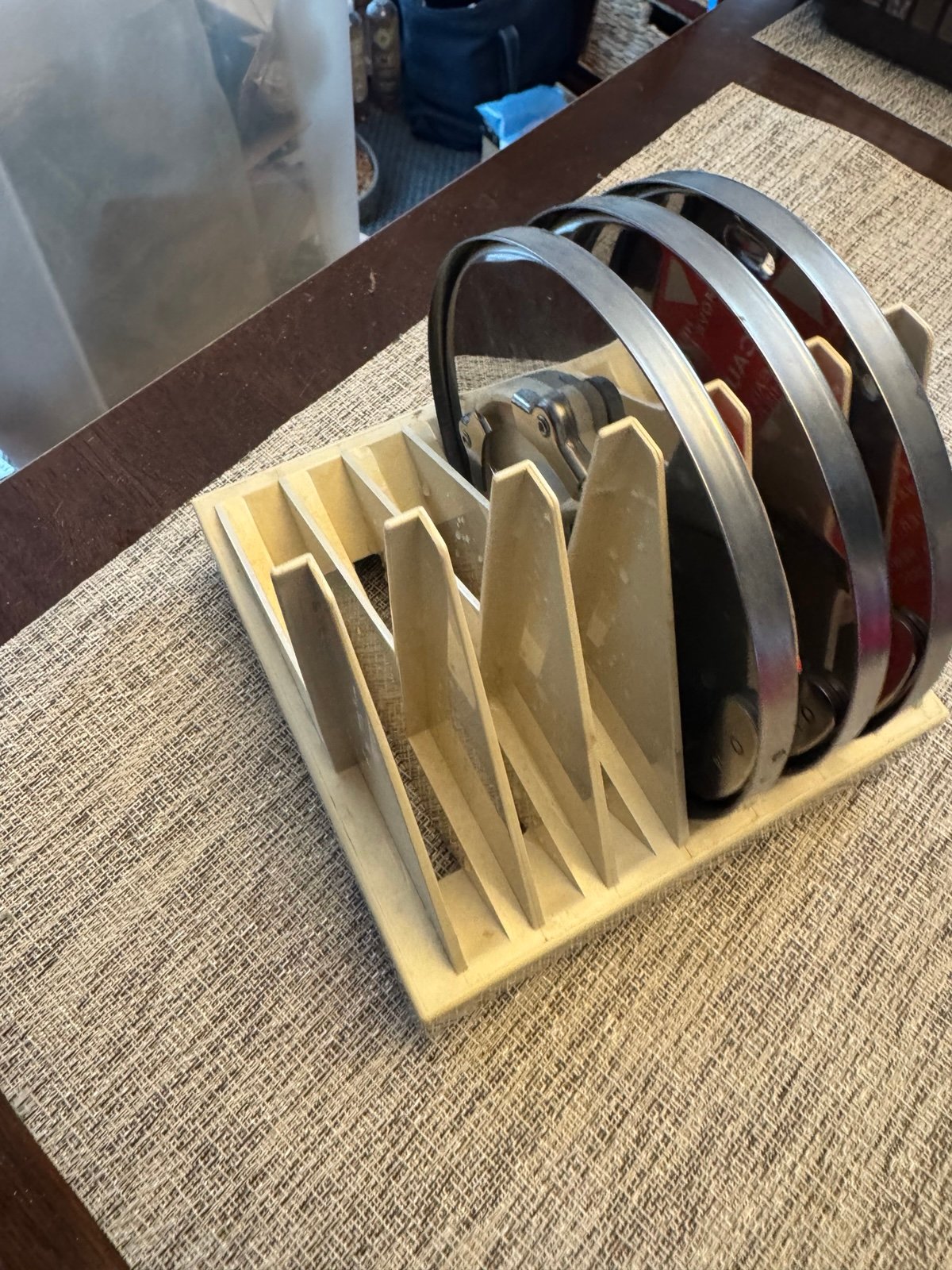 CUISINART 7-SLOT DISC HOLDER DLC-X DCL-7 DLC-8 BLADE Storage Rack W 3 Blades