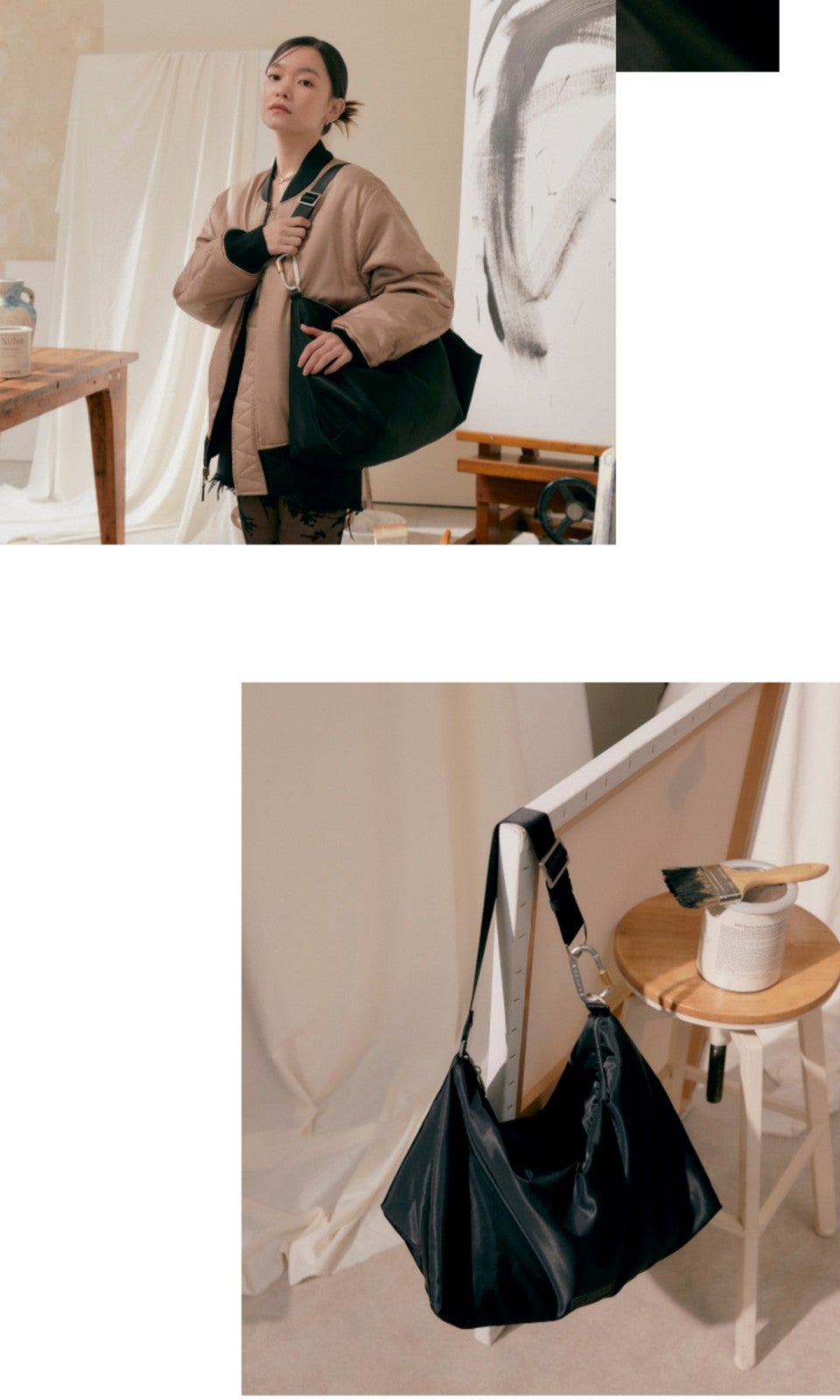 BTS JUNGKOOK GOLDEN Shoulder Bag Black with Photocard