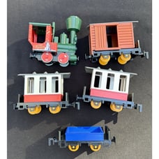 Lehmann GNOMY 990 Christmas Train Cars Vintage Made West Germany -OF