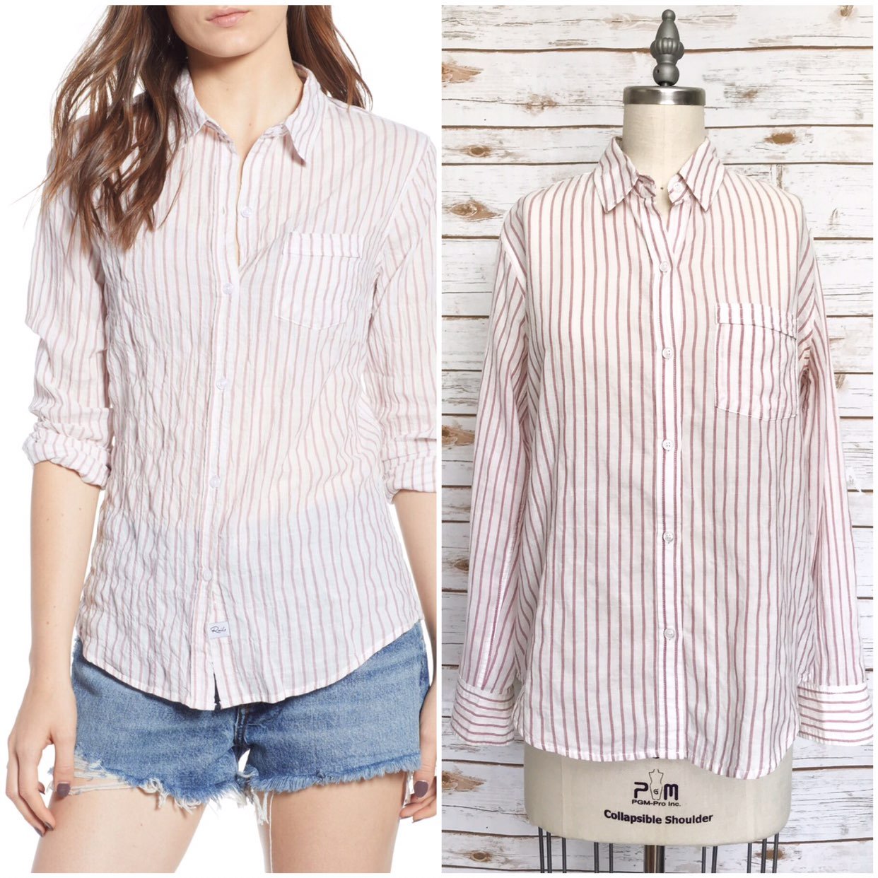 RAILS Farrah Kenai Stripe Button Down Sh