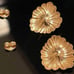 14kt gold Ruby set earring pendant