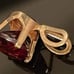 14kt gold Ruby set earring pendant