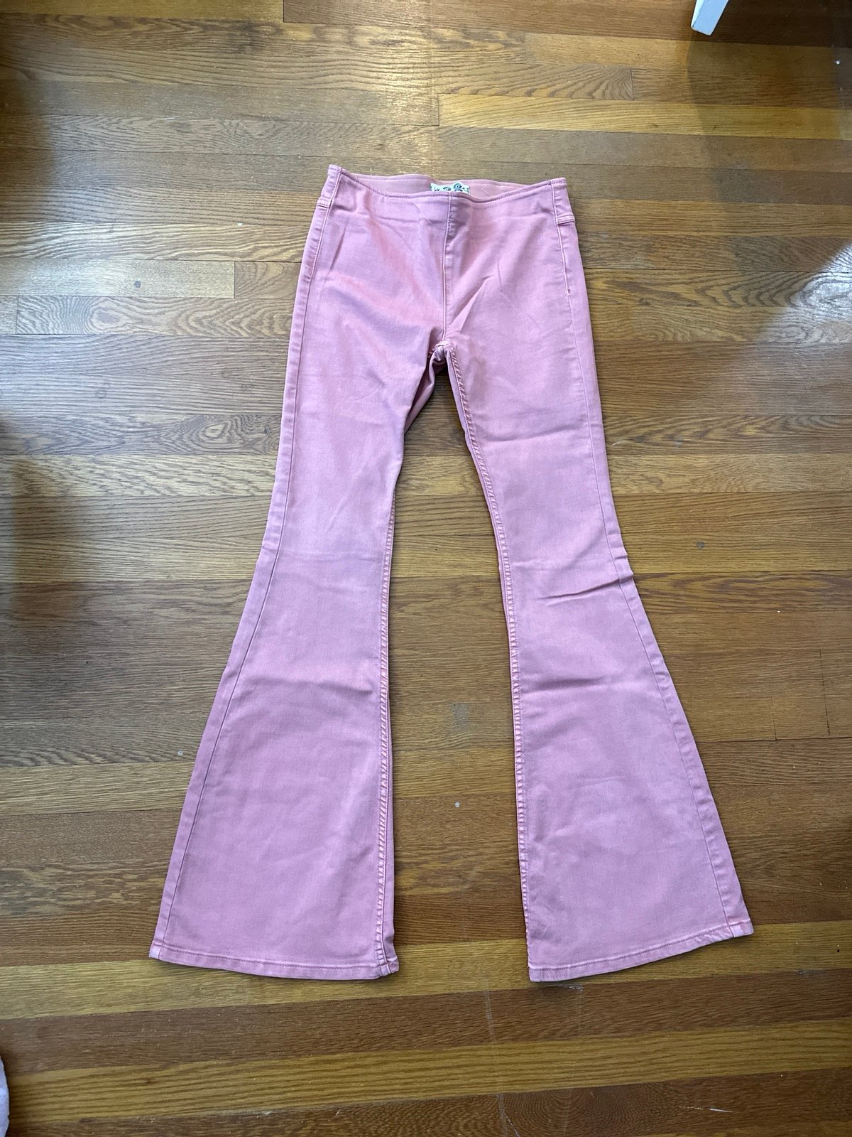 Salmon Pink Free People Bellbottoms