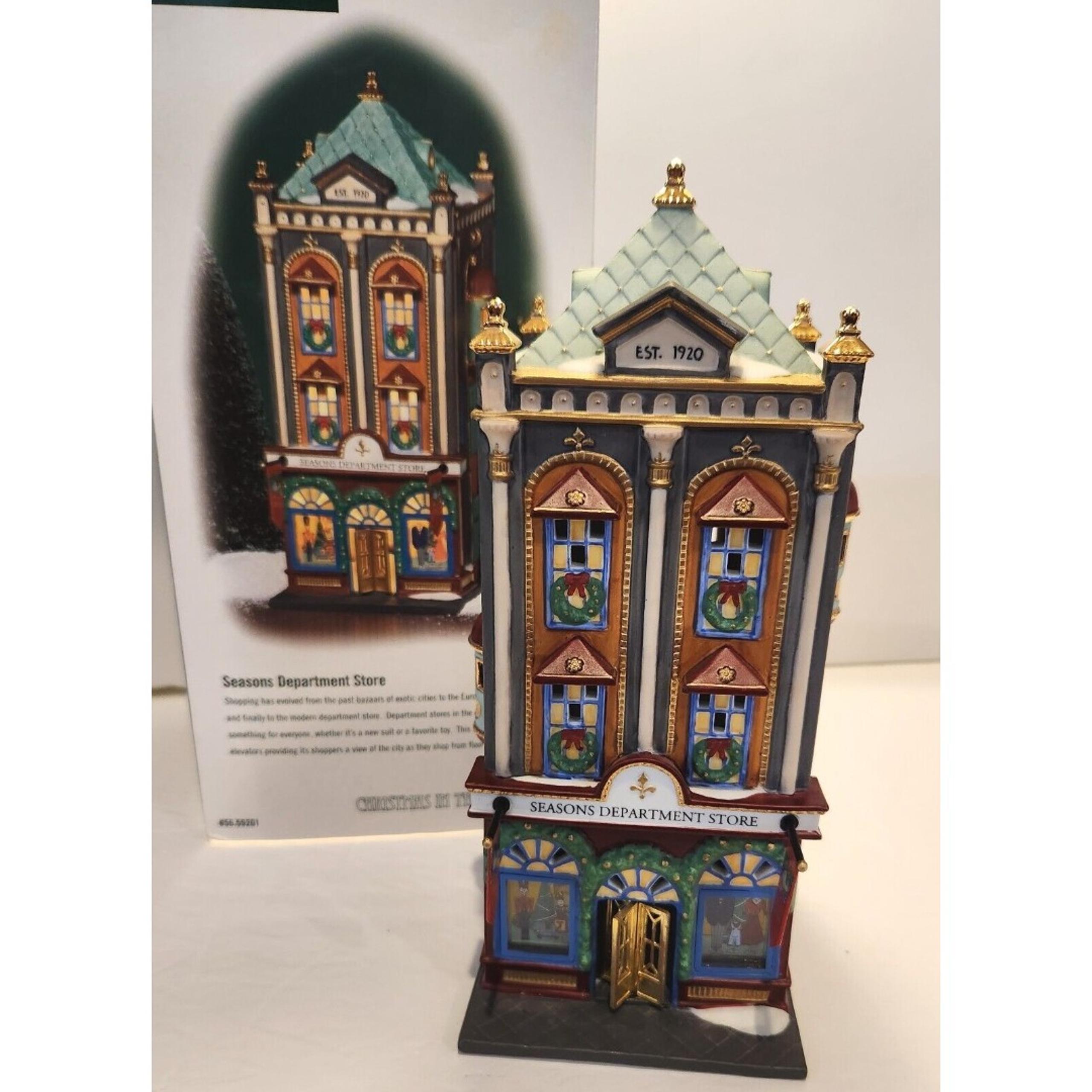 Dept 56 SEASONS DEPARTMENT STORE Christmas in The City Item 59201 Retired