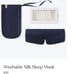 NEW Lunya Washable Silk Sleep Mask in Deep Blue