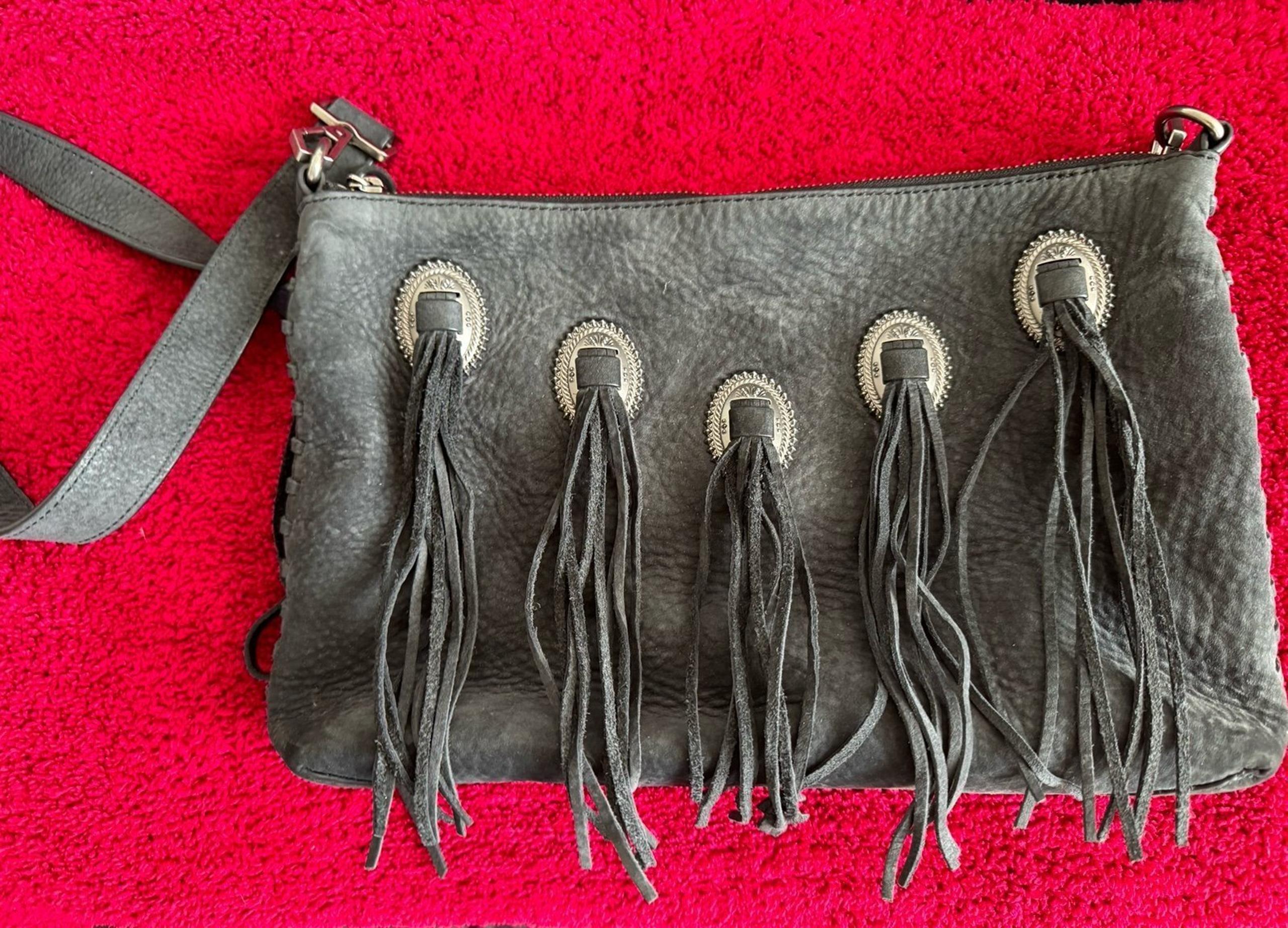 Suede Rebecca Minkoff handbag