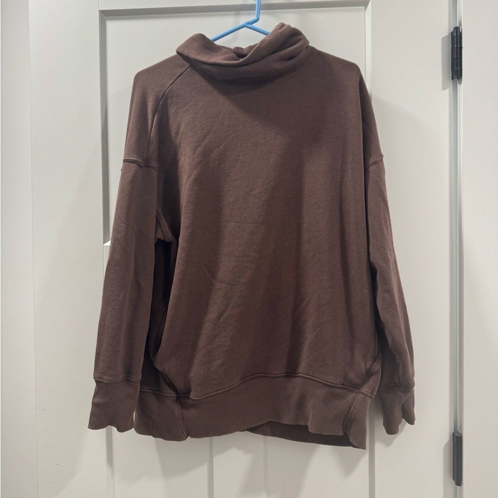 Aerie plum cowl neck hoodie size medium