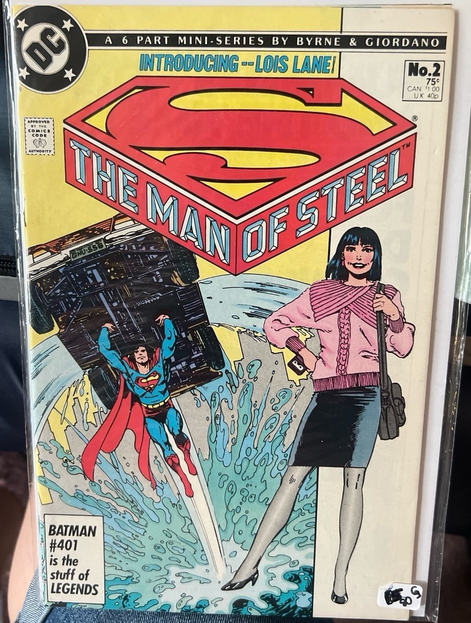 Dc comic introducing Lois Lane the man of steel