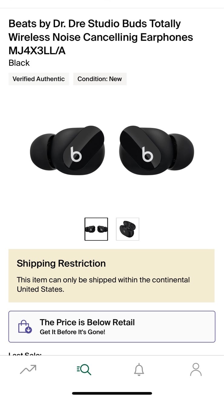 Beat By Dr Dre Wireless Cancelling Earphones