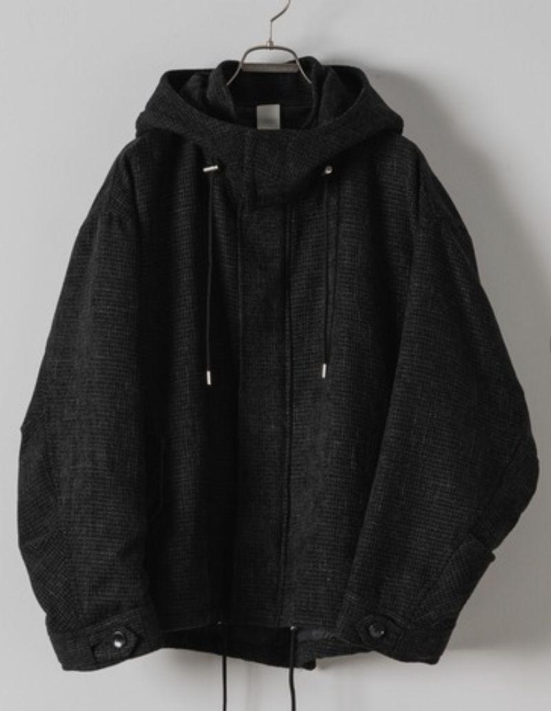 Casper John Boucle Short Mods Coat Black