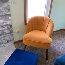 NEW Yellow Velvet Tufted Side Chair FREE SHIPPING