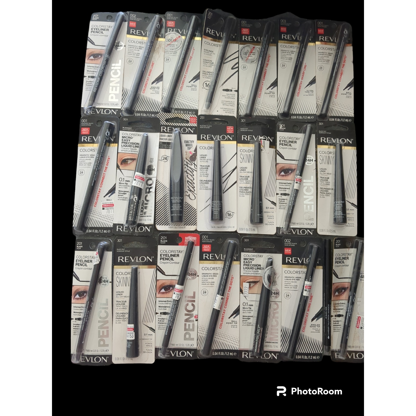 22 Revlon black colorstay eyeliner waterproof liquid liner #265