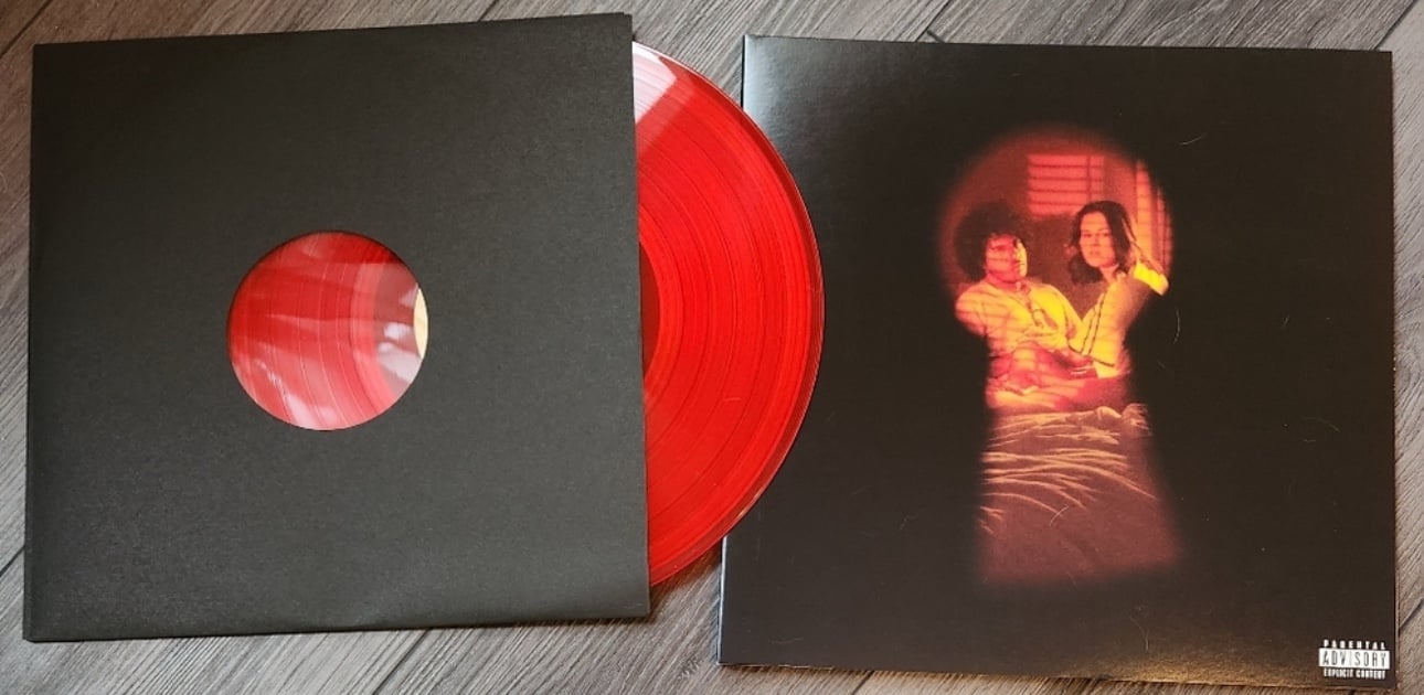I Said I Love You First-signed candy cane red vinyl