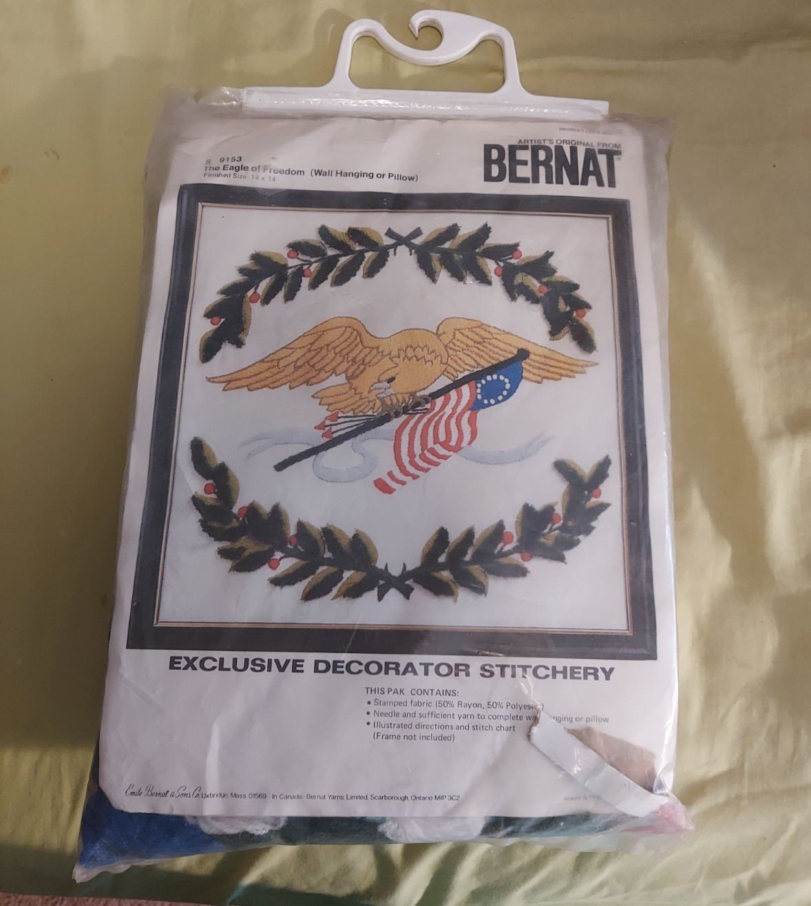 Eagle of Freedom Vintage Crewel Kit