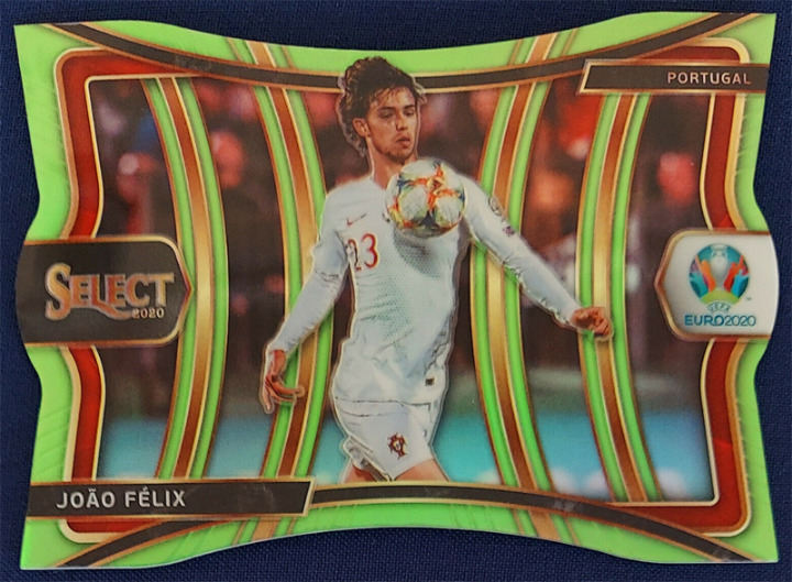 JOAO FELIX 2020 PANINI SELECT UEFA DIE CUT MEZZANINE LIME GREEN PRIZM /149