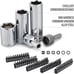 Mechanic's 201-piecMechanic's 201-piece tool kit and socket set for tackling mul