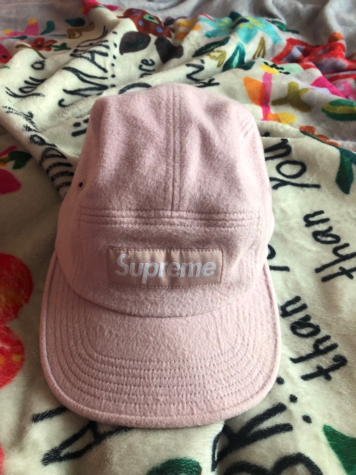 Supreme 2025 hat pink