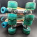 Roller Skates Womens Quad Candi Girl GRL Carlin Size 4 Teal Roller Derby