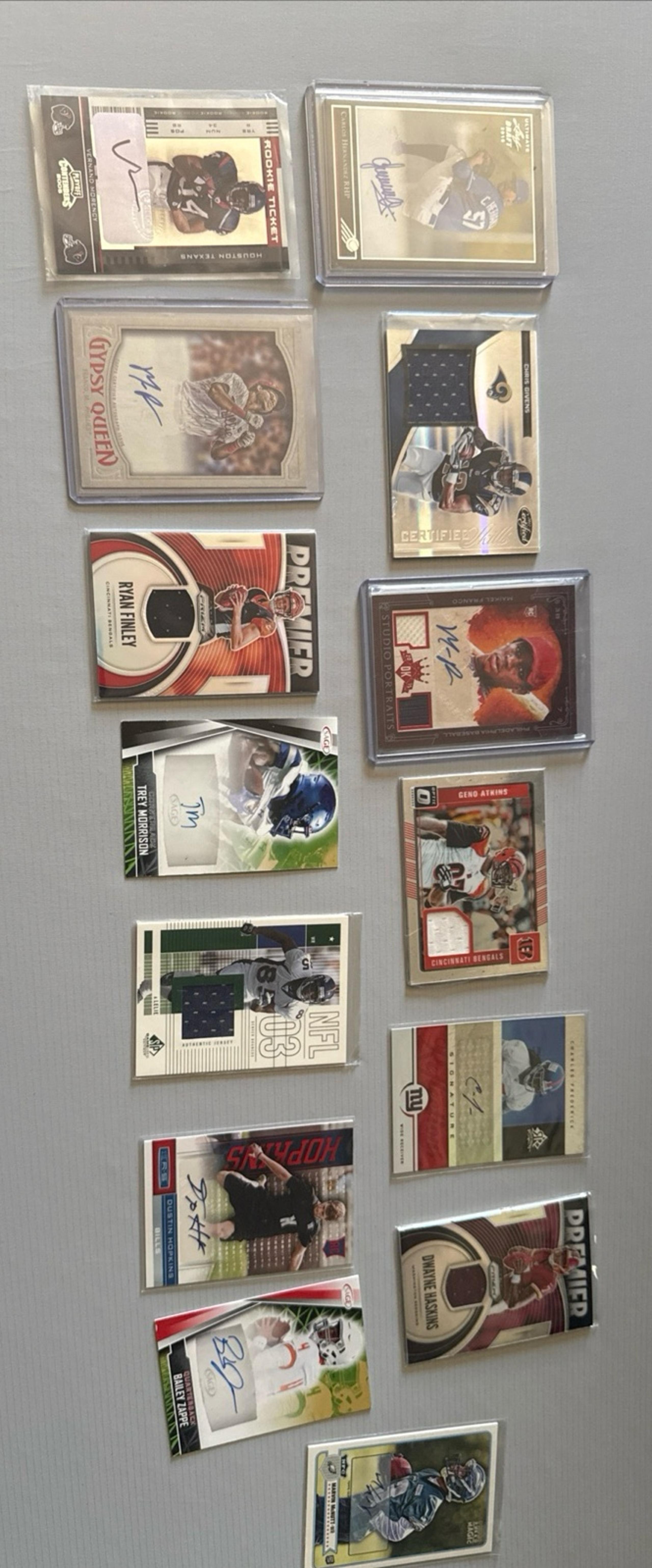 NFL and mlb card lot
