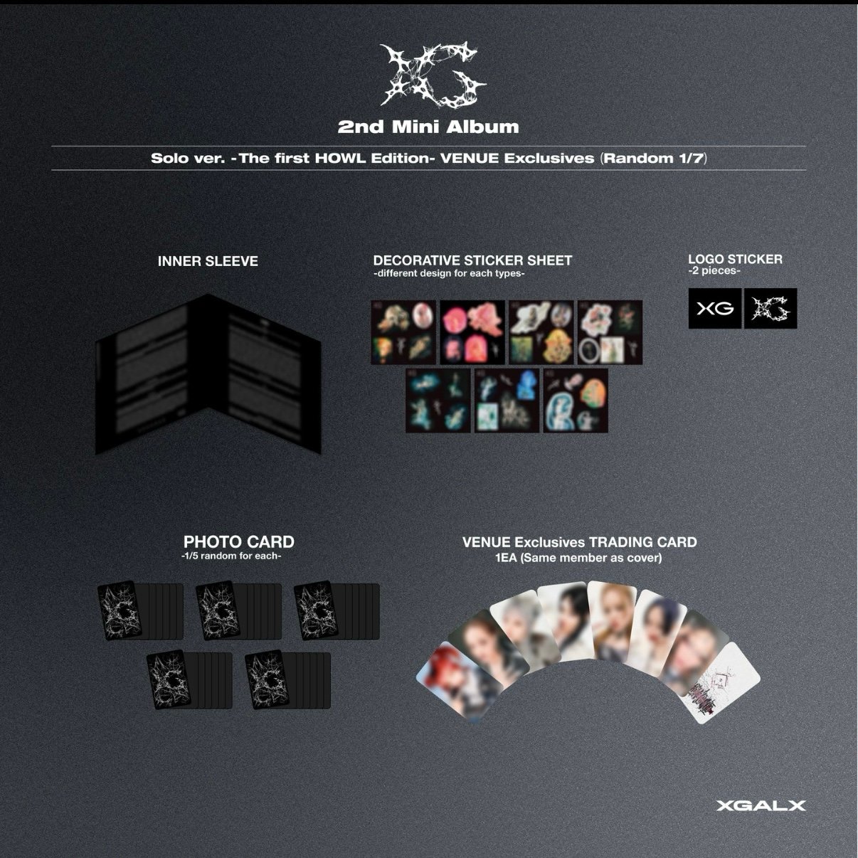 XG AWE HINATA solo Jacket CD + Photo card Complete set | eBay